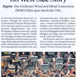 Vom Wilden Westen bis West Side Story: heute nochmals in Arth Vom Wilden Westen bis West Side Story: heute nochmals in Arth
